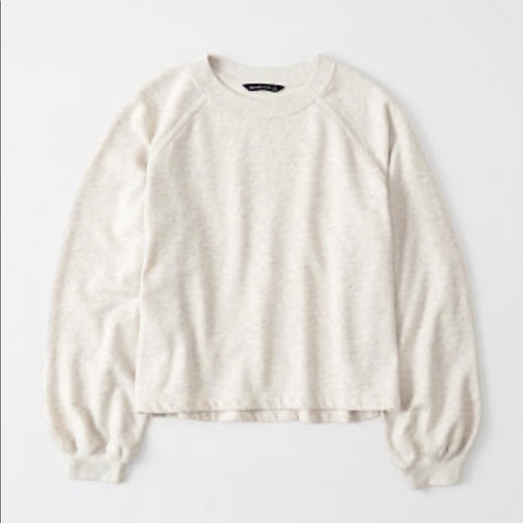 soft a&f crew sweatshirt